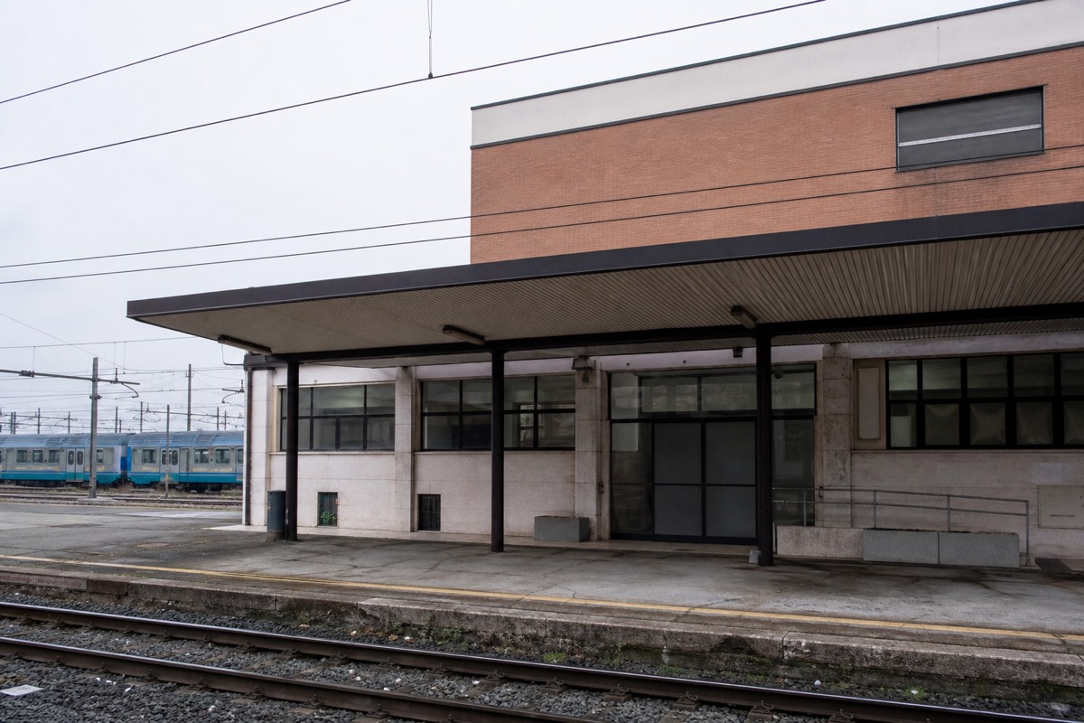 Parma train station, a short walk from the historic center and a common meeting point for a Prosciutto di Parma tasting tour