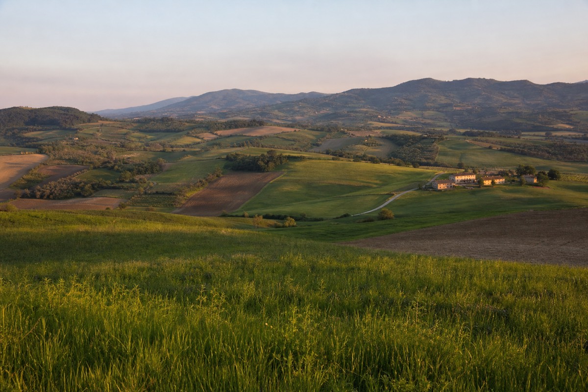 A view of Castello di Torrechiara from Parma side countryside near Langhirano in Emilia-Romagna